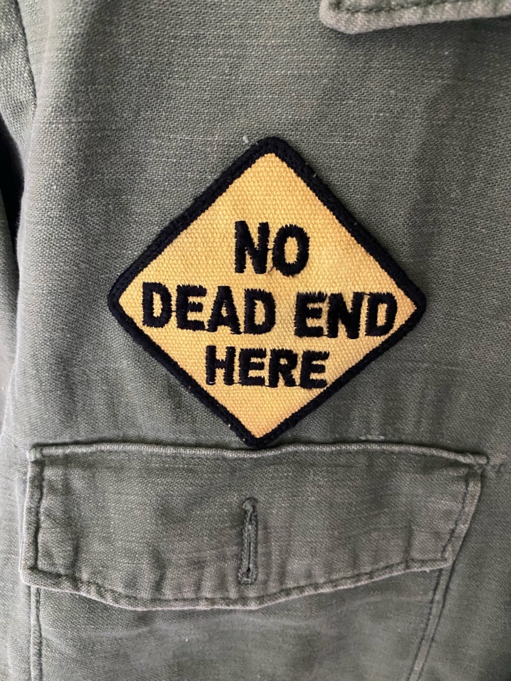 MadeWorn Grateful Dead Military Jacket XS/S Olive Green Patches NWT - Picture 2 of 7